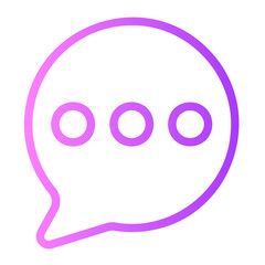 message gradient icon