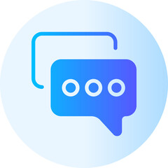 conversation gradient icon