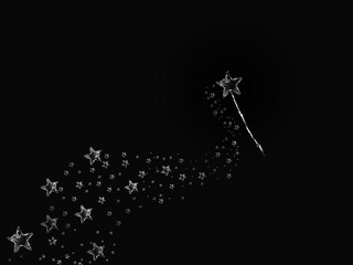 Fototapeta premium Black and White Magic Wand