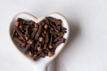 Whole Cloves in a Heart Shape