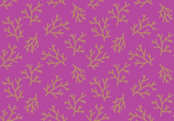 Summer floral animals seamless coral pattern for wrapping paper and fabrics and linens and kids clothes print