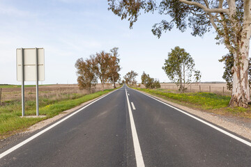 N2 paved road (EN2 - Estrada Nacional 2) in the municipality of Aljustrel, district of Beja, Alentejo, Portugal