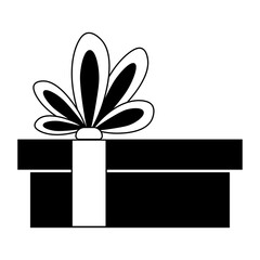 Simple illustration of Christmas gift box for Christmas holiday