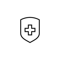 Health insurance icon vector illustration. Insurance document sign and symbol