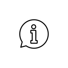 Info sign icon vector illustration. about us sign and symbol. Faq icon