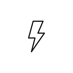Lightning icon vector illustration. electric sign and symbol. power icon. energy sign