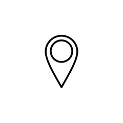 Pin icon vector illustration. Location sign and symbol. destination icon. map pin