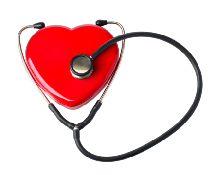 Medical stethoscope and heart