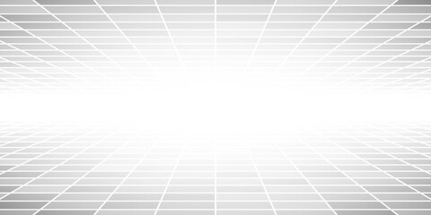 Abstract tiled background with perspective in gray colors