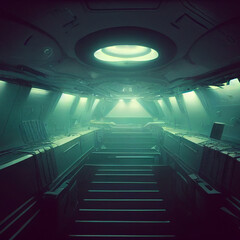 interior of a spaceship