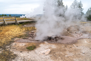 Fountain Paint Pot Trail in Yellowstone National Park.