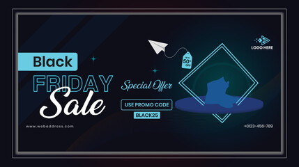 Black Friday Facebook Cover design