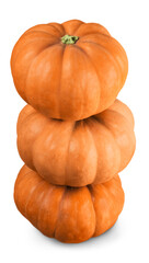 Three pumpkins