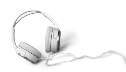 Modern colored sound stereo headphones