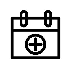 Fototapeta premium Add Calendar Date Schedule Icon