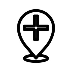 Obraz premium Add Location Map Marker Pin Pointer Icon