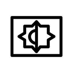adjust bright brightness contrast tool icon
