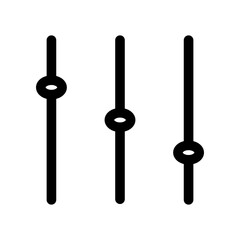 Adjust Equalizer Filter Settings Sort Icon
