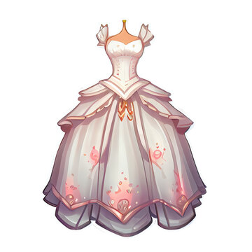 Dress Up Game Asset Princess with Transparent Background