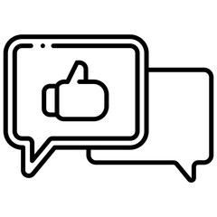 Obraz premium good review icon