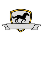 Banner Pferd Wappen Schild 