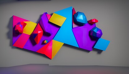 fondo abstracto, render 3d