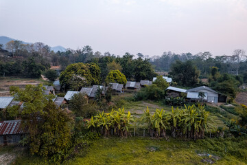 Small Village and cabins in thailand