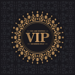 Elegant VIP ornament background