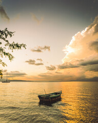 boat on the sea