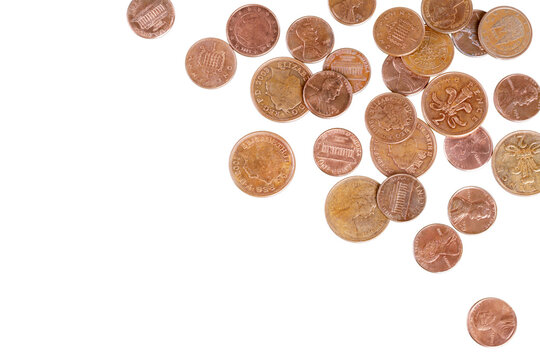 Big Pile Of Metal Coins Money