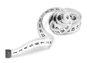 white tape measuring. equipment measuring and healthy