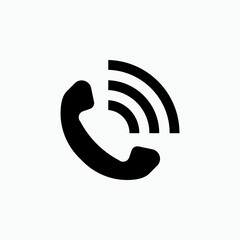 Call Icon. Telephone, Phone Symbol - Vector.     