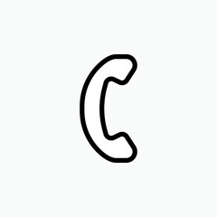 Call Icon. Telephone, Phone Symbol - Vector.     