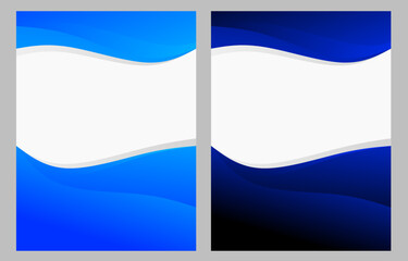 Set of Abstract wave background for poster, flyer etc