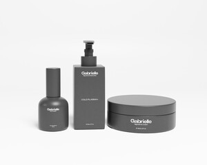 3d mockup cosmetic set