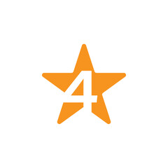 Obraz premium 4 stars icon design template vector isolated illustration