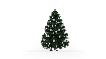 Christmas Tree isolated on white background