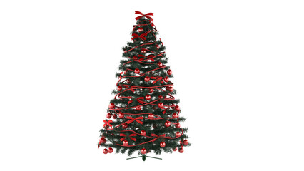 Christmas Tree isolated on white background