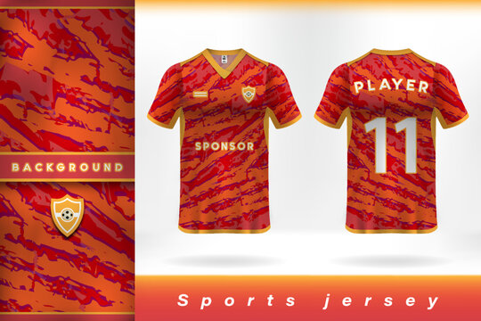 Sports jersey uniform template design collection