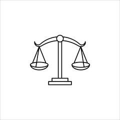 justice icon symbol sign vector illustration on white background
