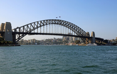 Fototapeta na wymiar View at Sydney Harbor Bridge - Australia