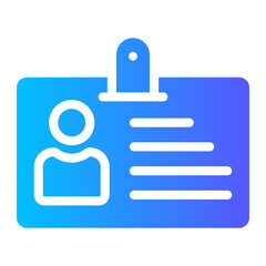 id card gradient icon