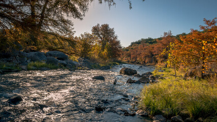 Fall at Pedernales Falls State Park in Blanco, Texas (Texas Hill Country)