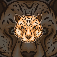 jaguar animal mascot logo design