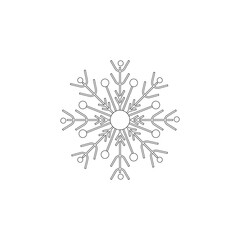 Obraz premium snow flakes icon illustration vector