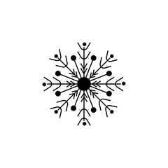 Fototapeta premium snow flakes icon illustration vector