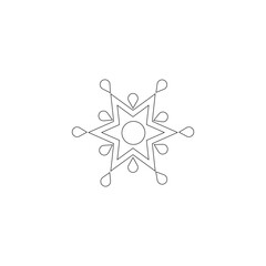 snow flakes icon illustration vector