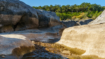 Fall at Pedernales Falls State Park in Blanco, Texas (Texas Hill Country)