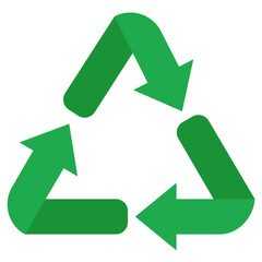 recycling symbol. go green illustration