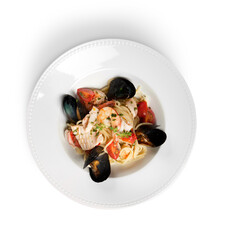 Pasta with seafood